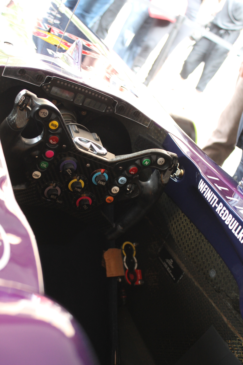 Illustration for article titled I Rode With Sebastian Vettel During Red Bull's F1 Donut Extravaganza